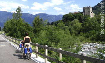 Etsch-Radreise von Nauders bis zum Gardasee für 2 Personen